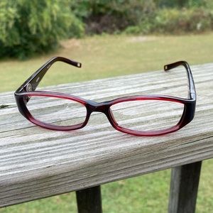 Anne Klein red glasses frames AK8088